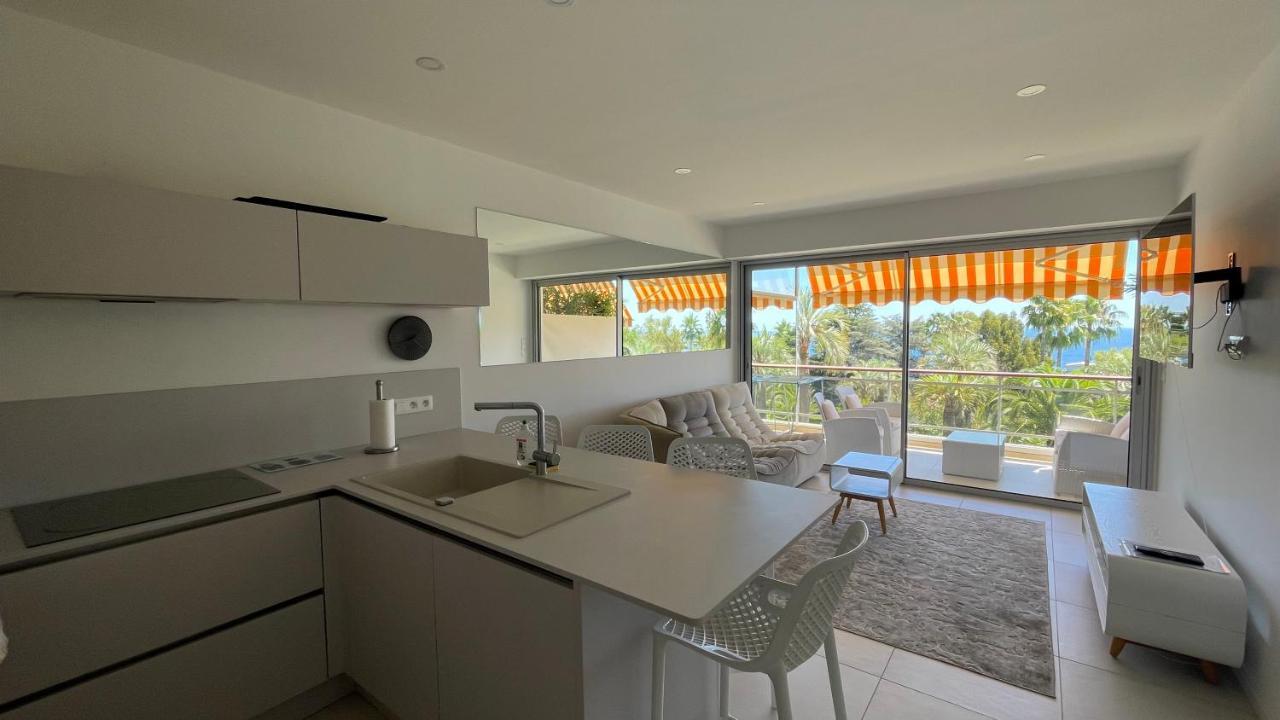 Appartement 2 Chambres Vue Mer Panoramique, Proche Croisette Cannes Vallauris Kültér fotó